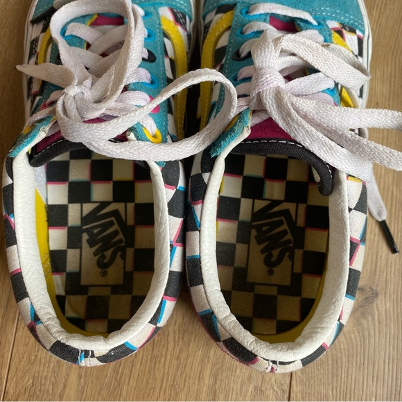 Vans Old Skool Crazy Checks Multi Shoes Women’s Size 7 Men’s Size 5.5 - Picture 7 of 10